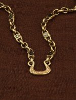 Цепь из лимонного золота c эмалью