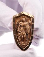 Образок из золота c деревом груши