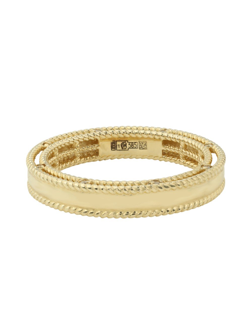 Кольцо из лимонного золота c бриллиантами