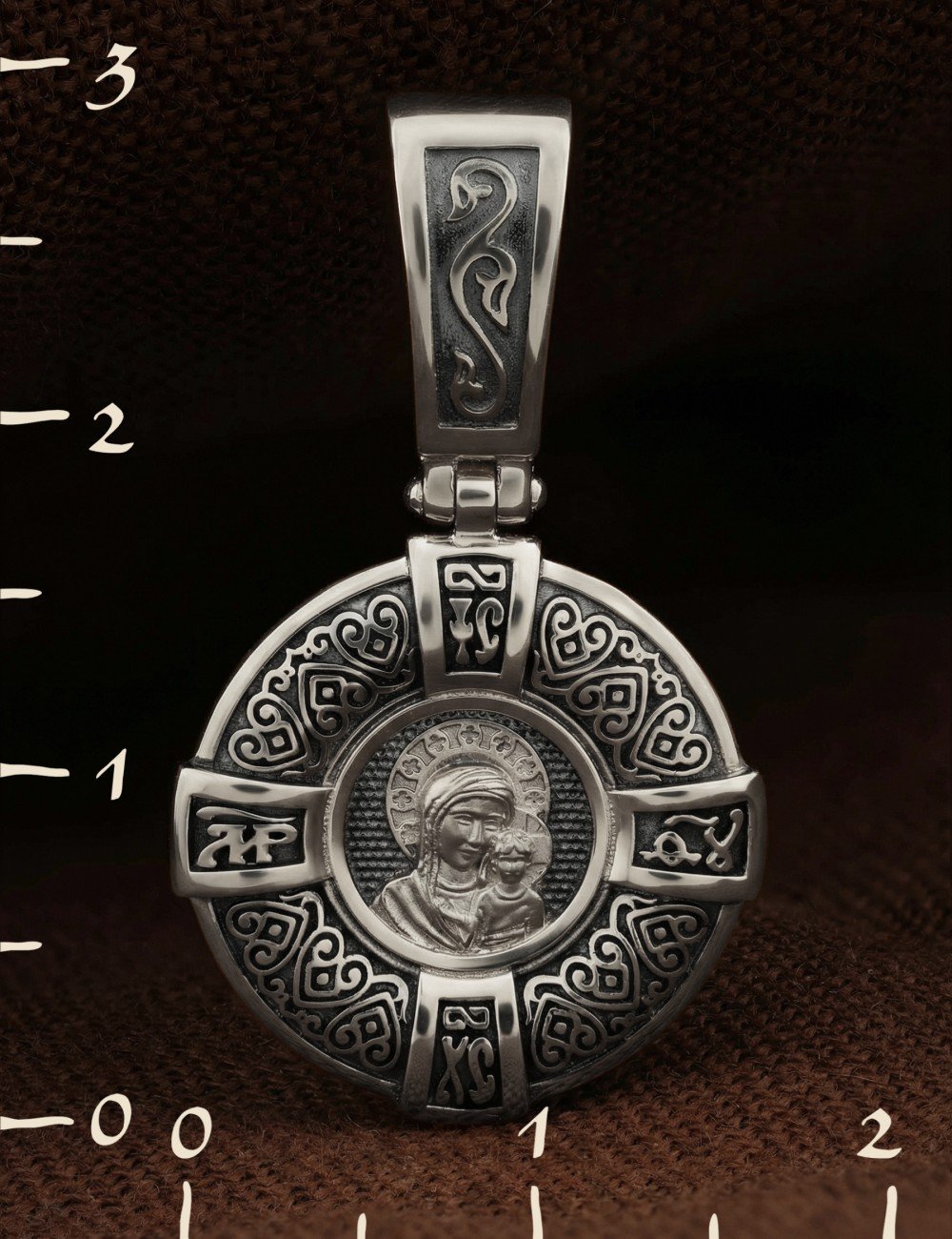 Образок из белого золота