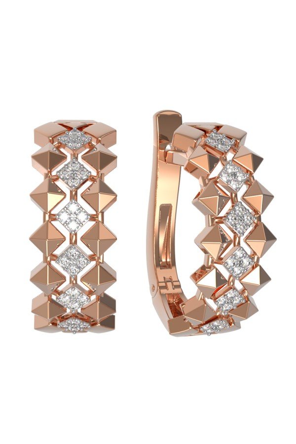 Серьги из золота c бриллиантами