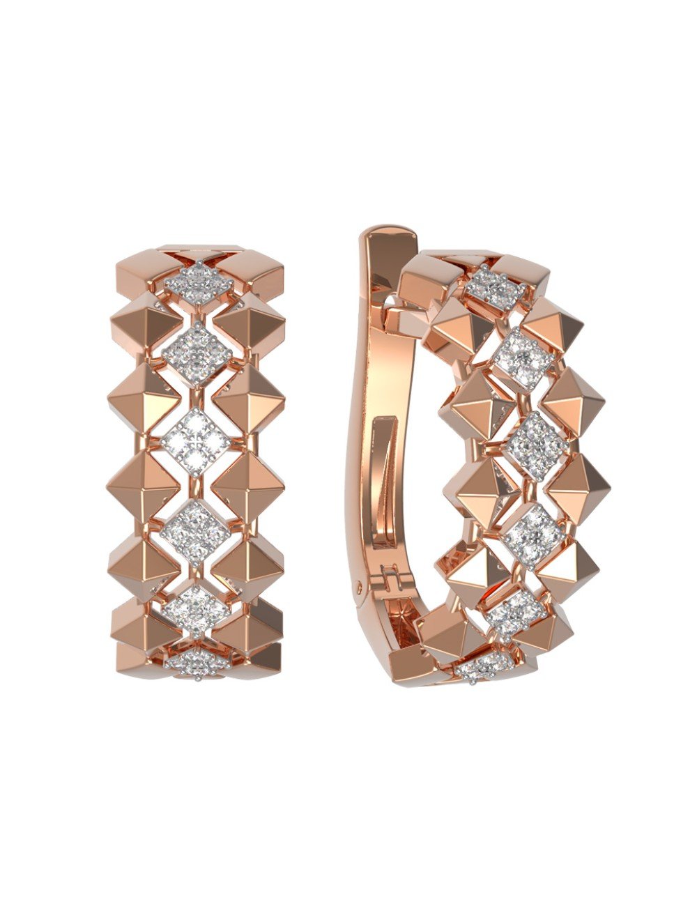 Серьги из золота c бриллиантами