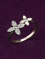 Кольцо из белого золота c бриллиантами