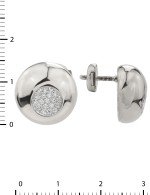 Серьги из белого золота c бриллиантами