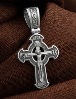 Крест из белого золота