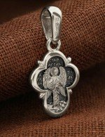 Крест из белого золота