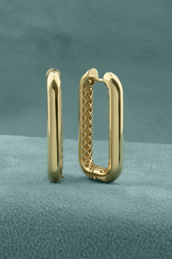 Серьги из лимонного золота