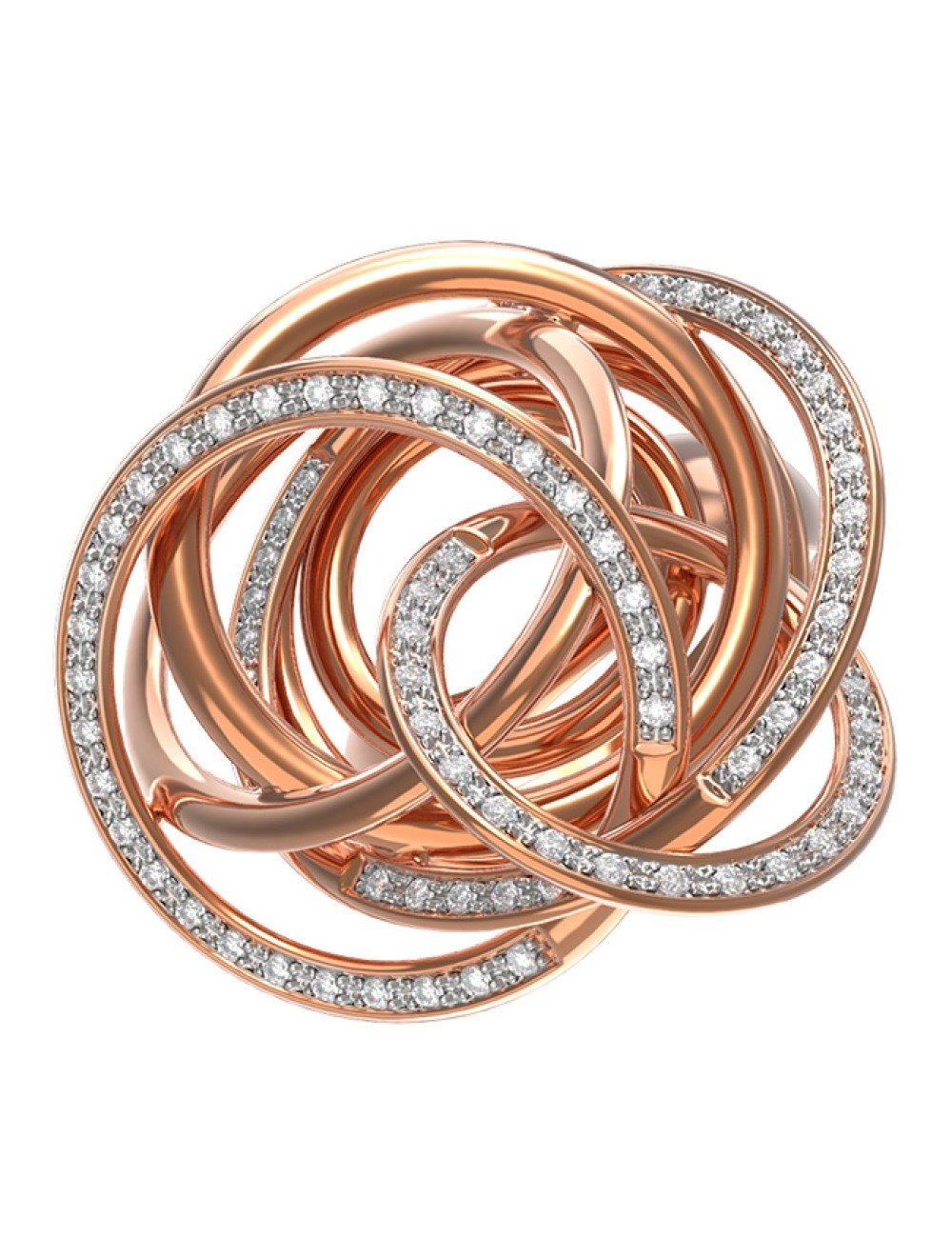 Кольцо из золота c бриллиантами