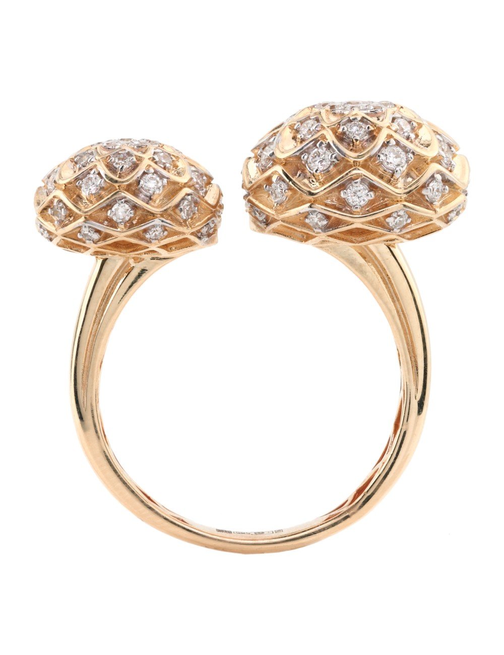 Кольцо из золота c бриллиантами