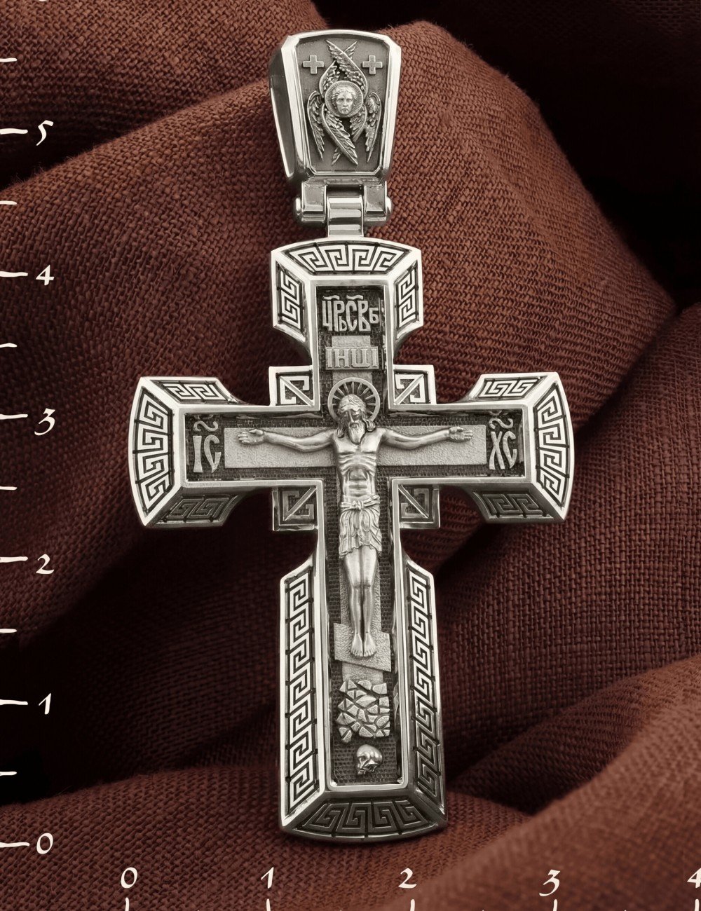 Крест из белого золота