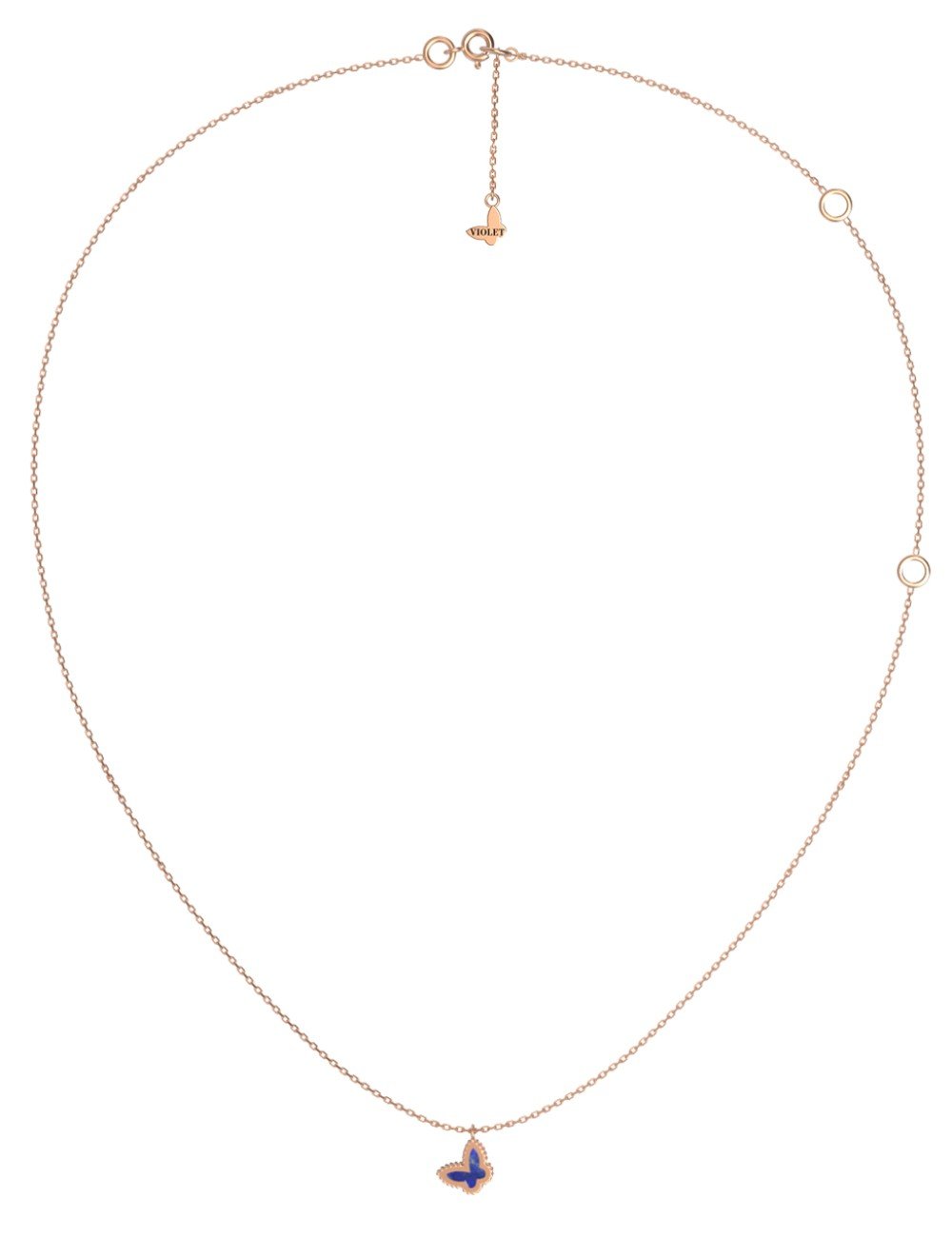 Колье из золота c лазуритом