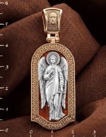 Образок из золота c эмалью