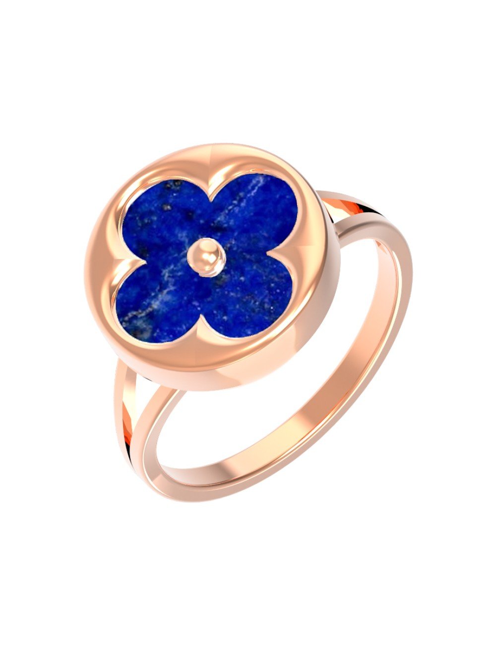 Кольцо из золота c лазуритом