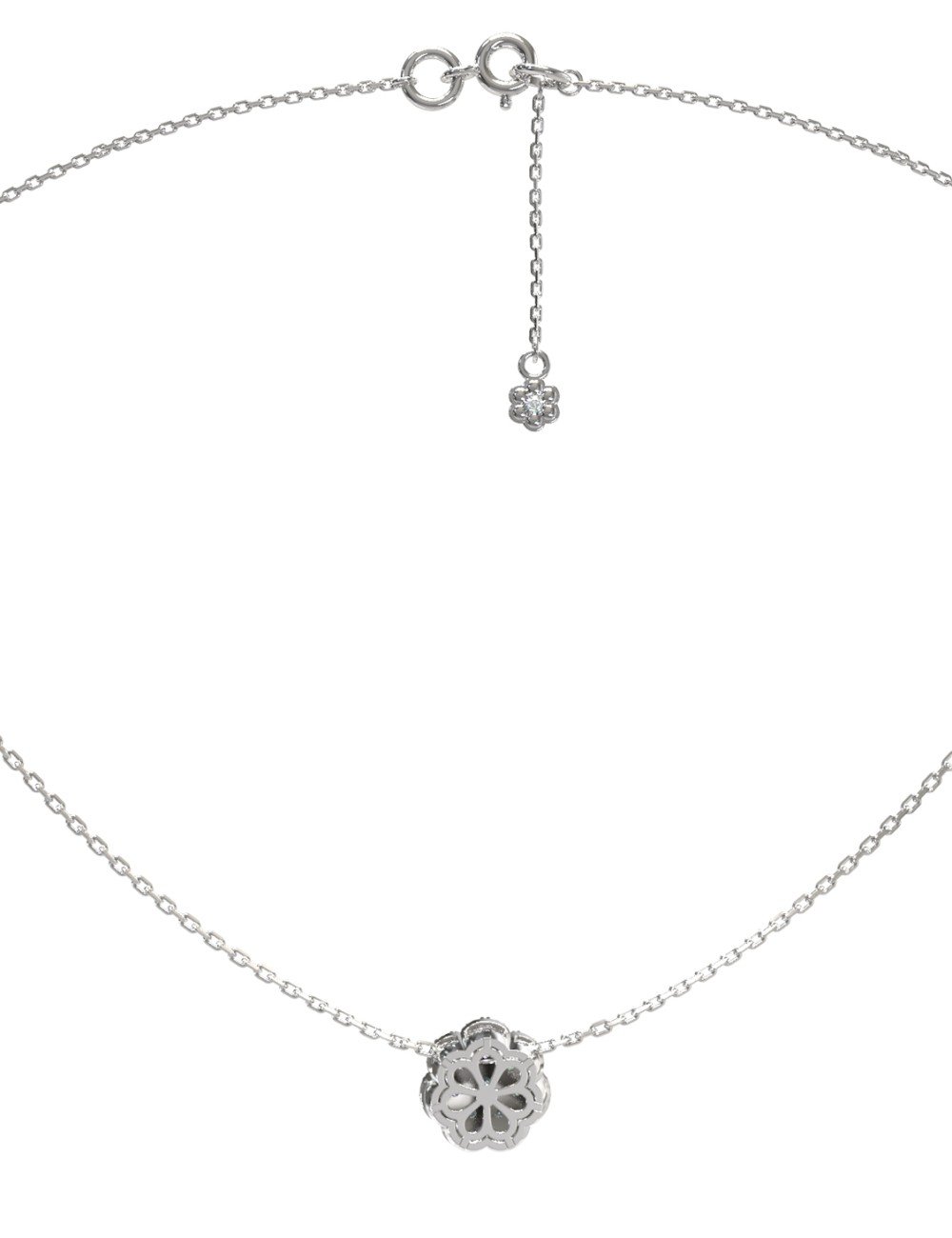 Колье из белого золота c бриллиантами