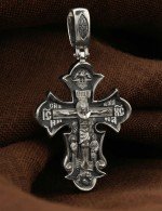 Крест из белого золота