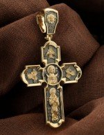 Крест из лимонного золота