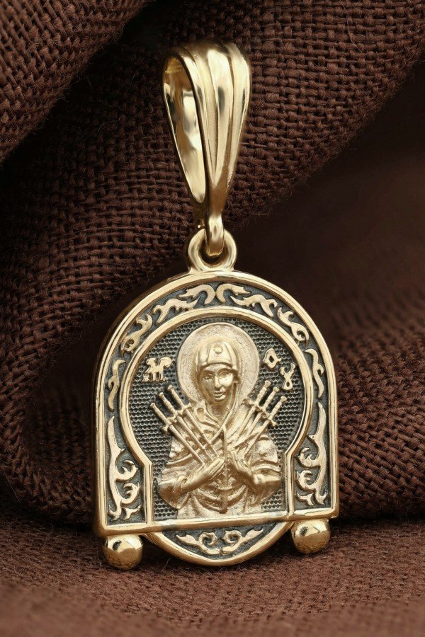 Образок из лимонного золота