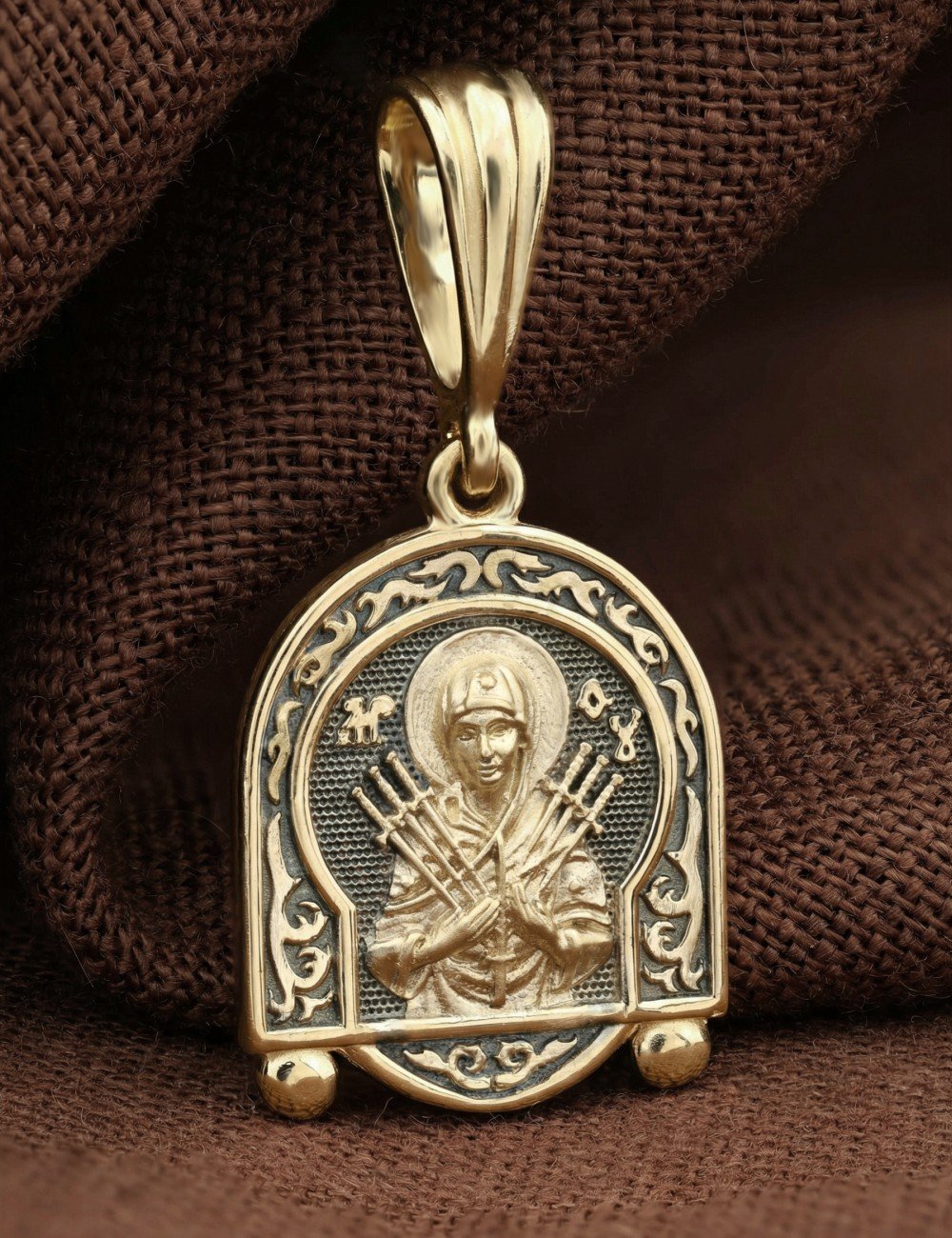 Образок из лимонного золота