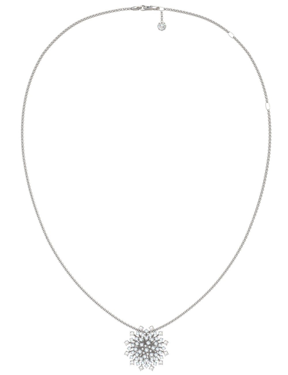 Колье из белого золота c бриллиантами