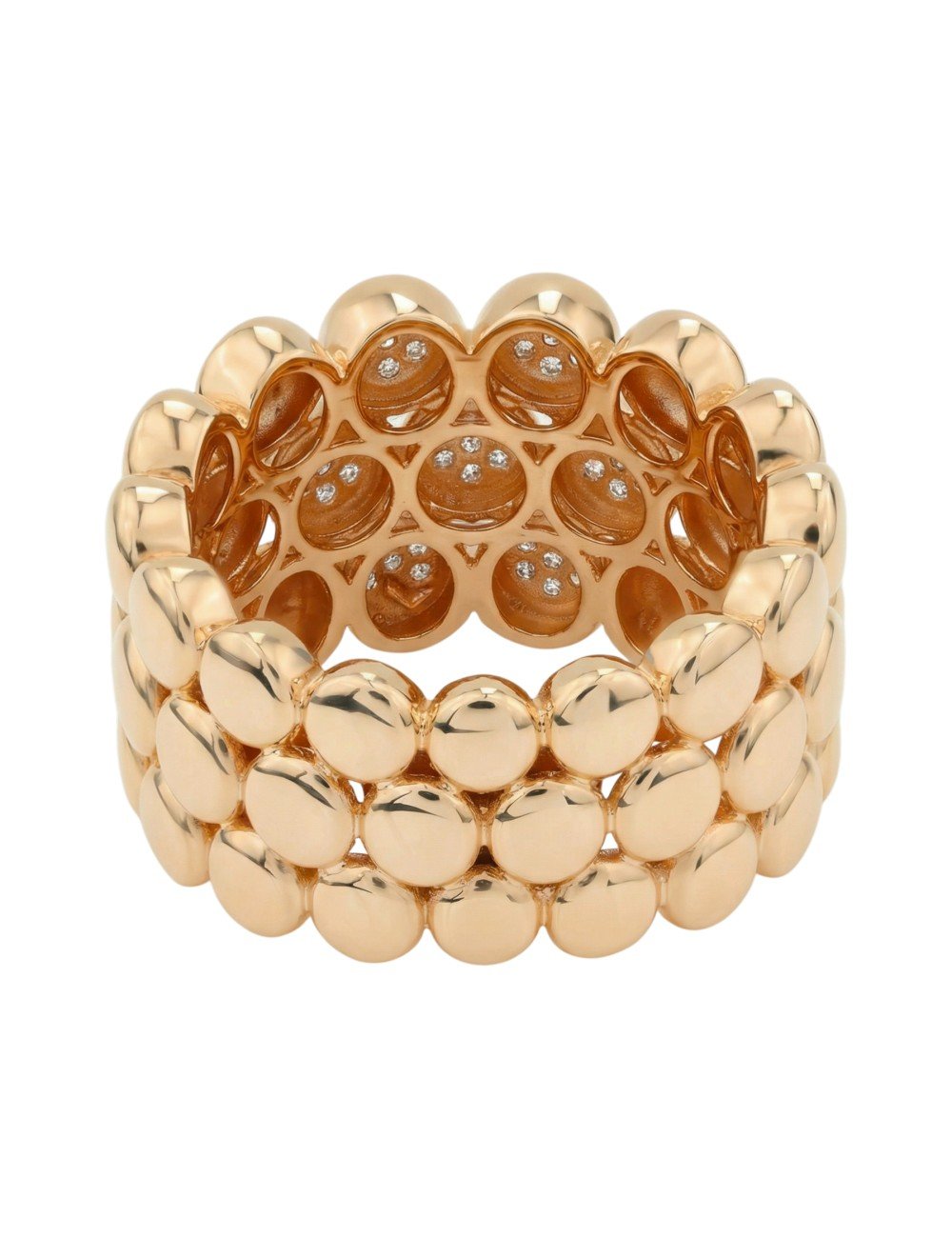 Кольцо из золота c бриллиантами и рубином