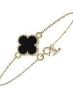 Браслет из лимонного золота c ониксом