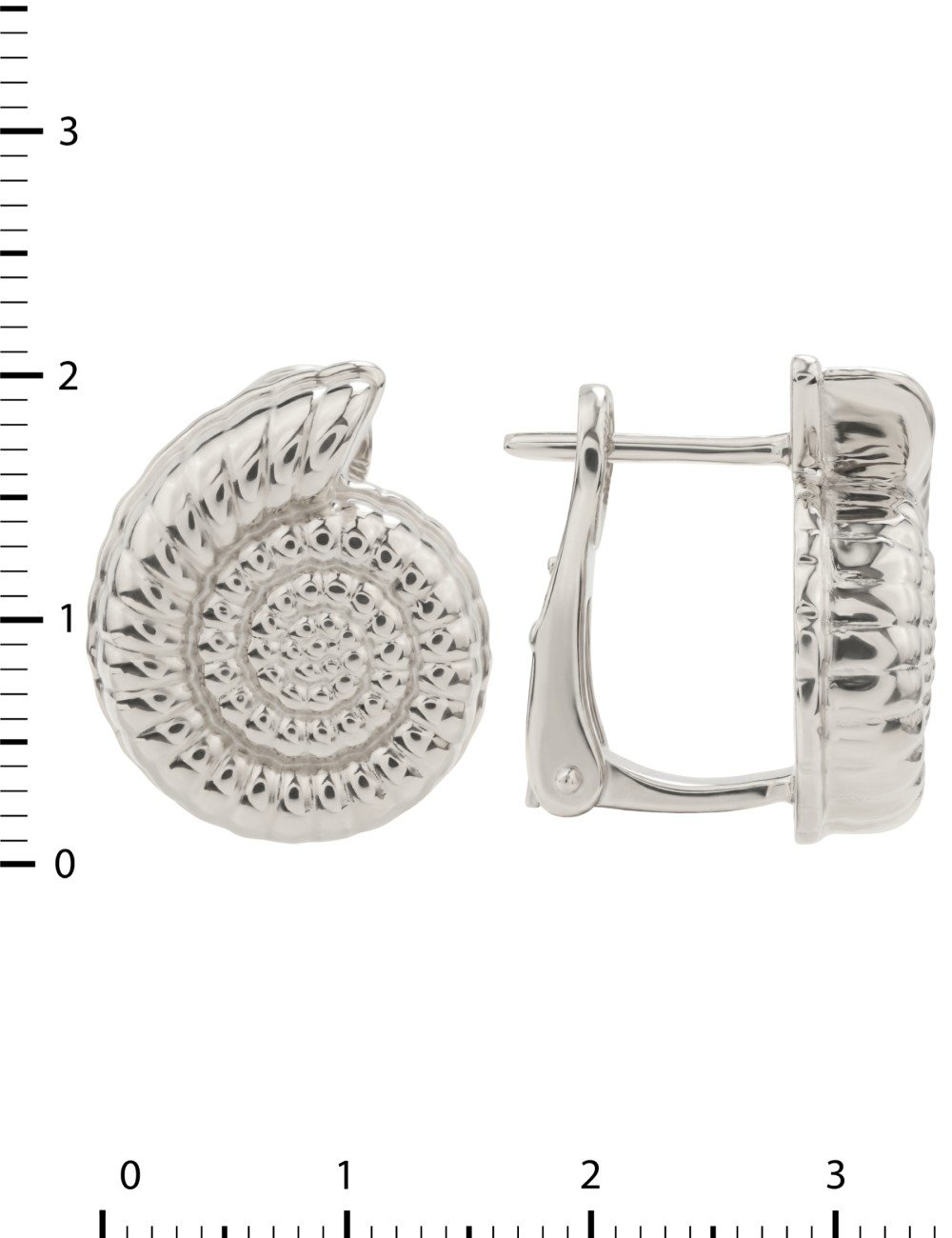 Серьги из белого золота