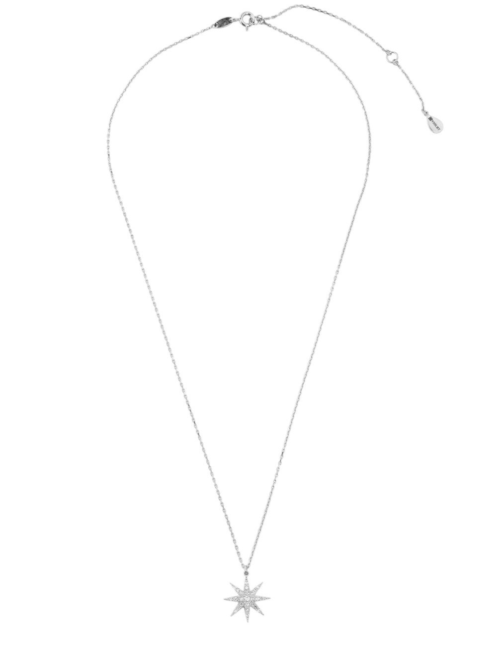 Колье из белого золота c бриллиантами