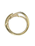 Кольцо из лимонного золота c бриллиантами