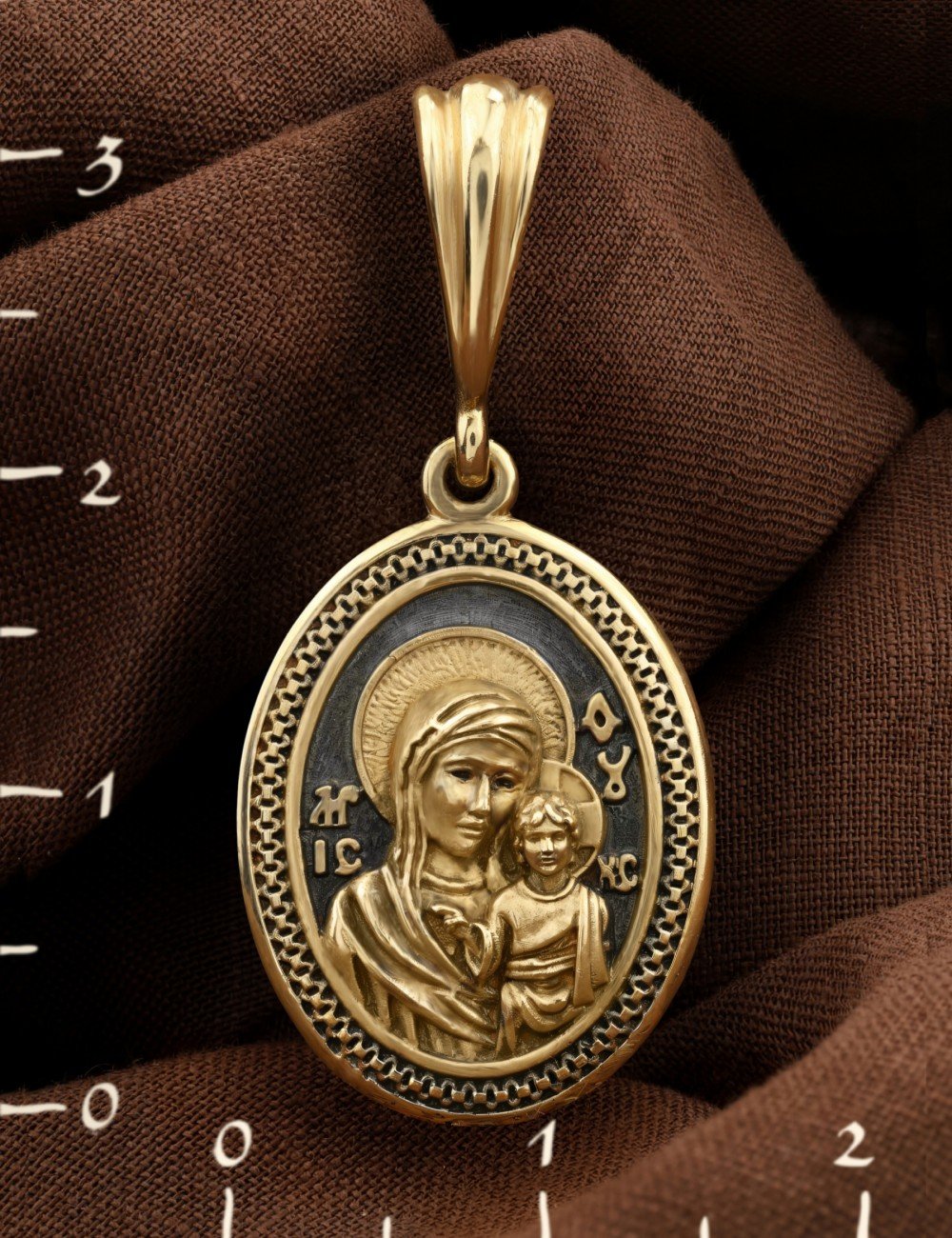 Образок из лимонного золота