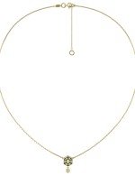 Колье из лимонного золота c бриллиантами и малахитом