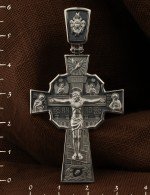 Крест из белого золота