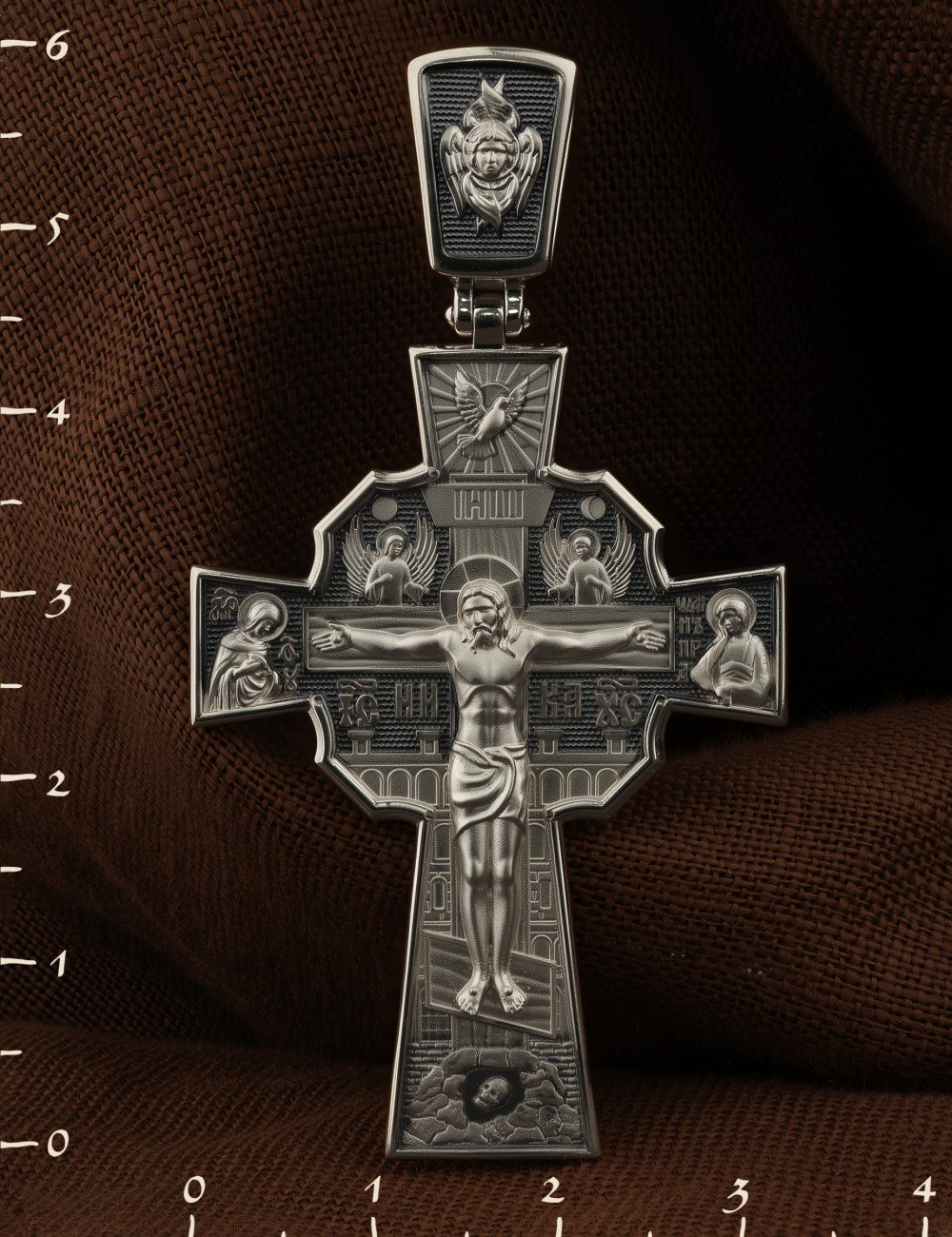 Крест из белого золота