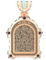 Образок из золота c эмалью и иконописью