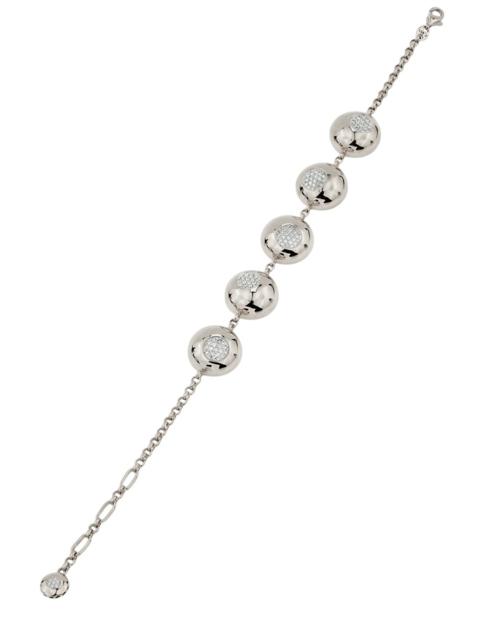 Браслет из белого золота c бриллиантами