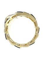 Кольцо из лимонного золота c бриллиантами и ониксом