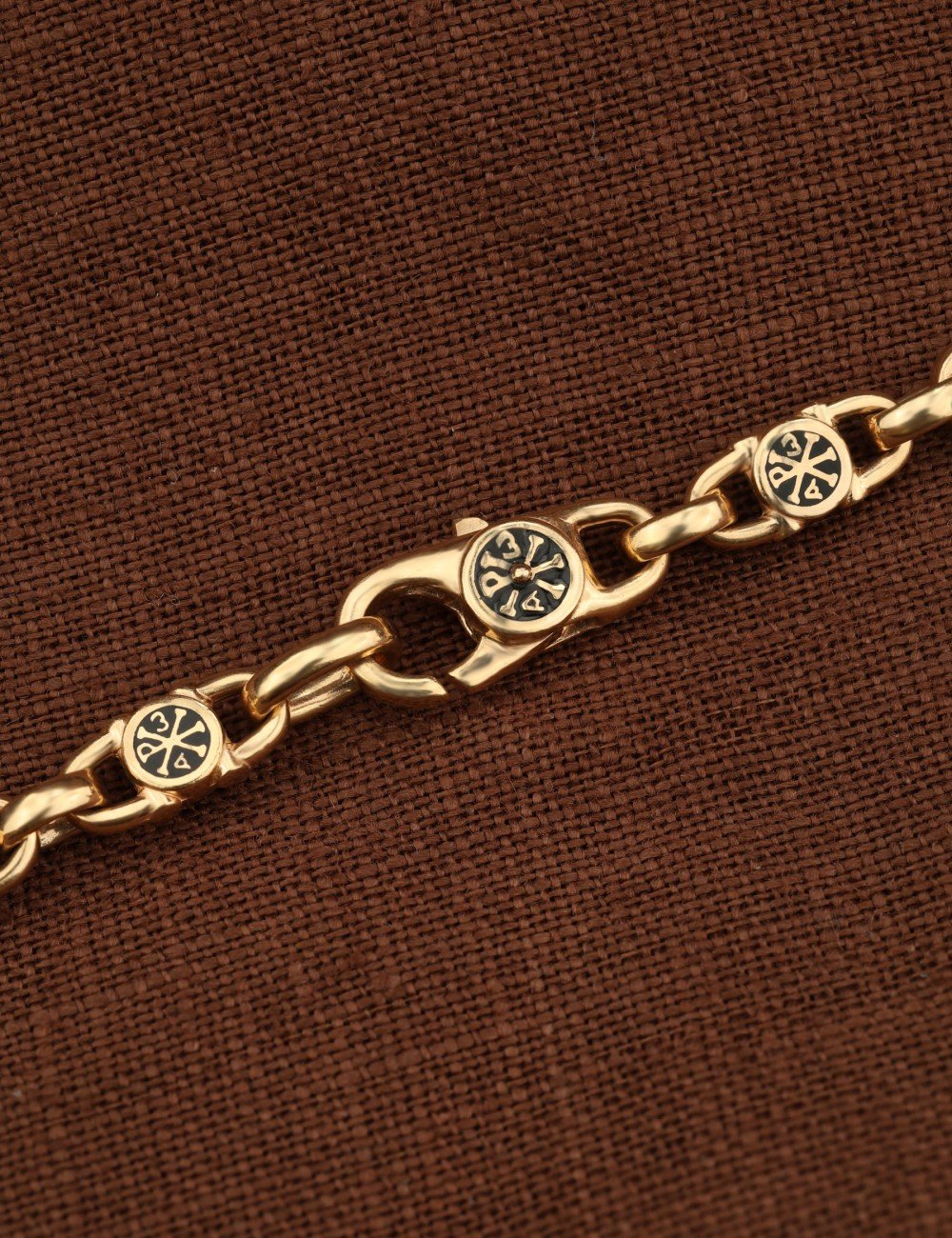 Цепь из золота c эмалью