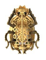 Брошь из лимонного золота c эмалью, фианитом и турмалином