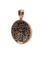 Подвеска из золота c ониксом и перламутром