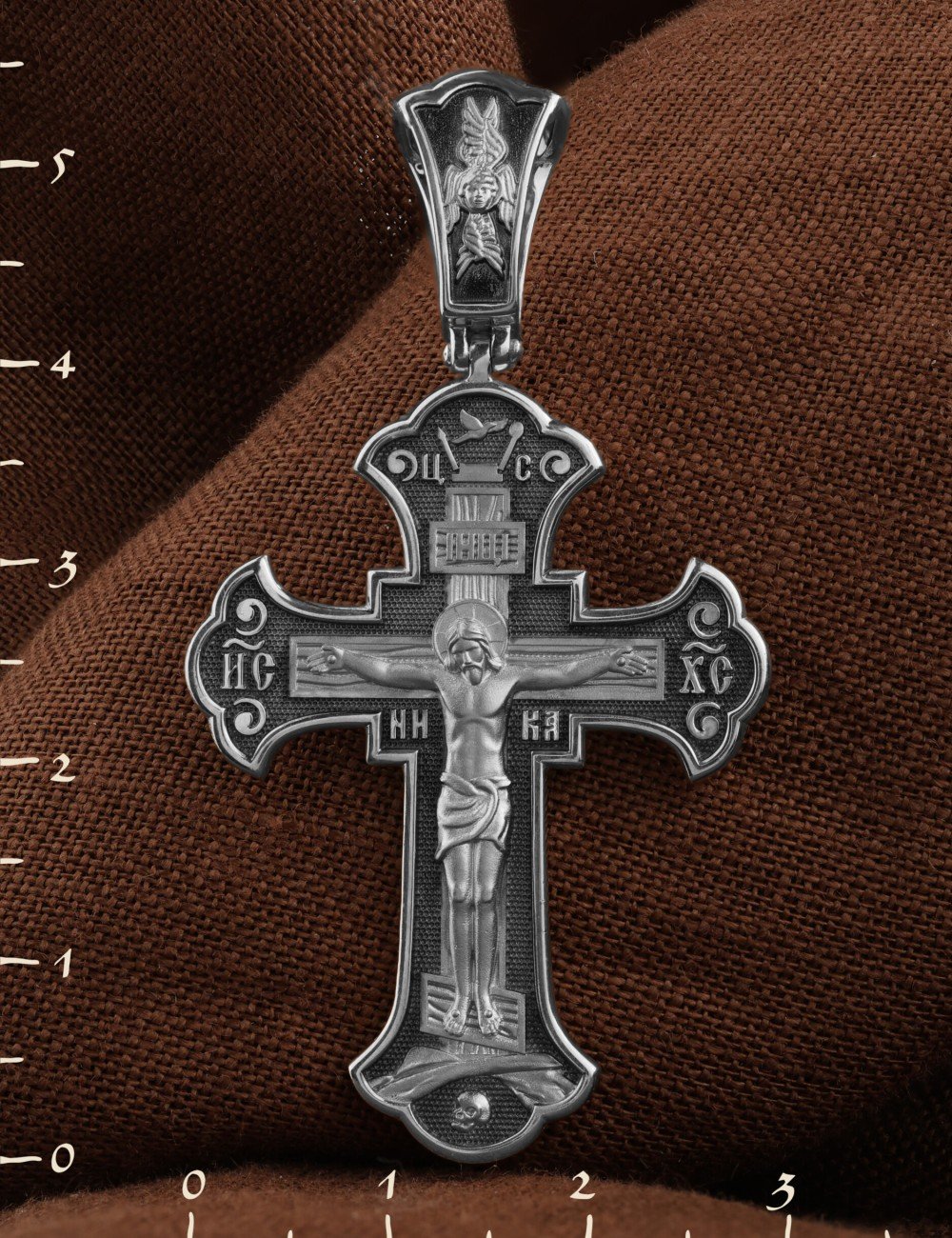 Крест из белого золота