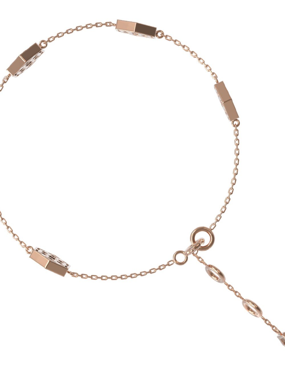 Браслет из золота c малахитом и перламутром