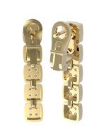 Серьги из лимонного золота c бриллиантами