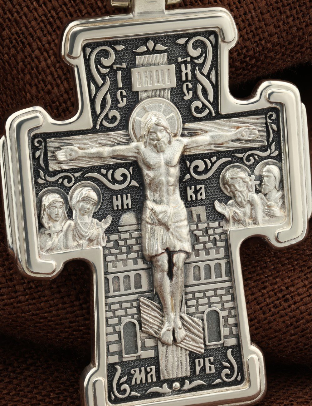 Крест из серебра 925 пробы