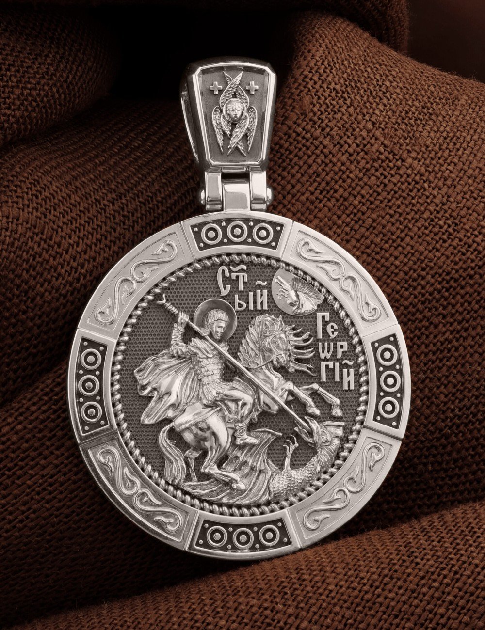 Образок из белого золота