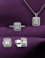 Колье из белого золота c бриллиантами