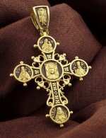 Крест из лимонного золота