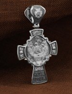 Крест из белого золота