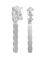 Серьги из белого золота c бриллиантами