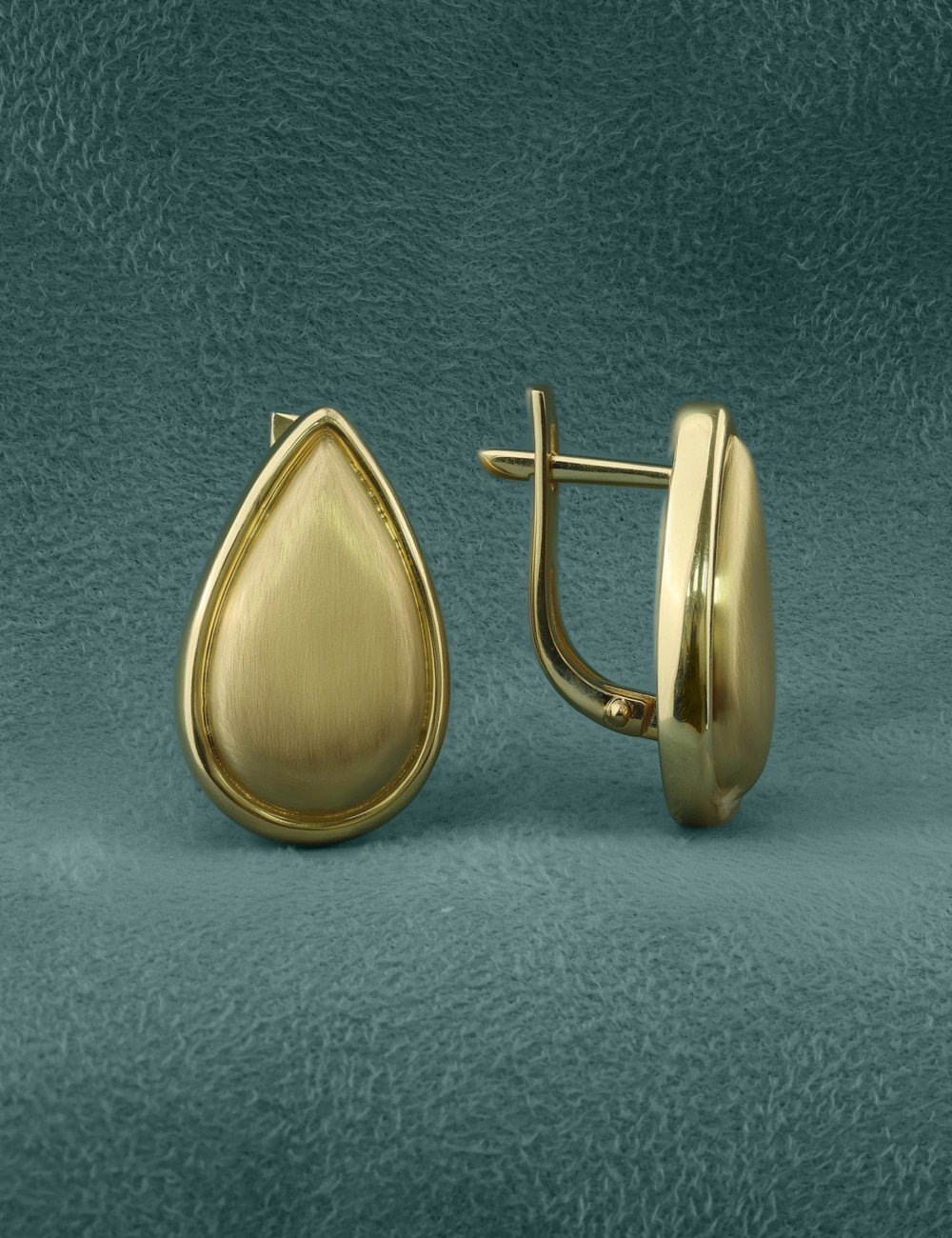 Серьги из лимонного золота