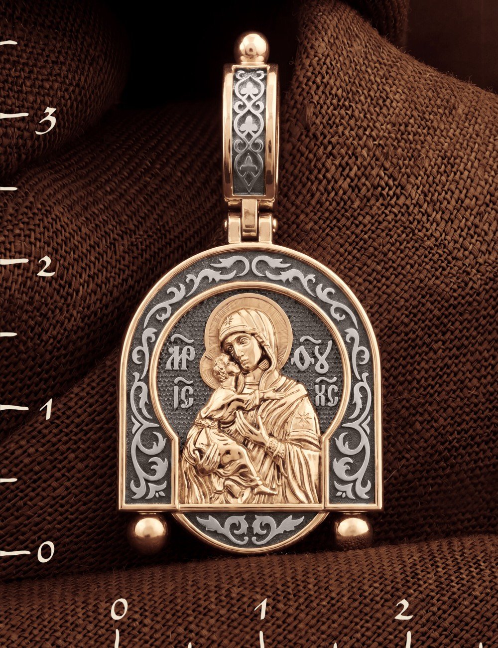 Образок из золота 585 пробы