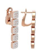 Серьги из золота c бриллиантами